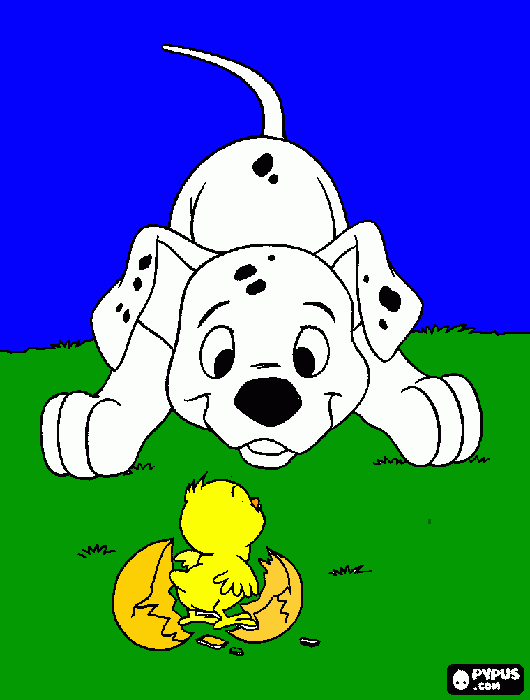 101 dalmations coloring page