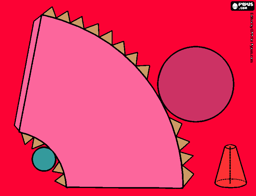 3d shape work coloring page