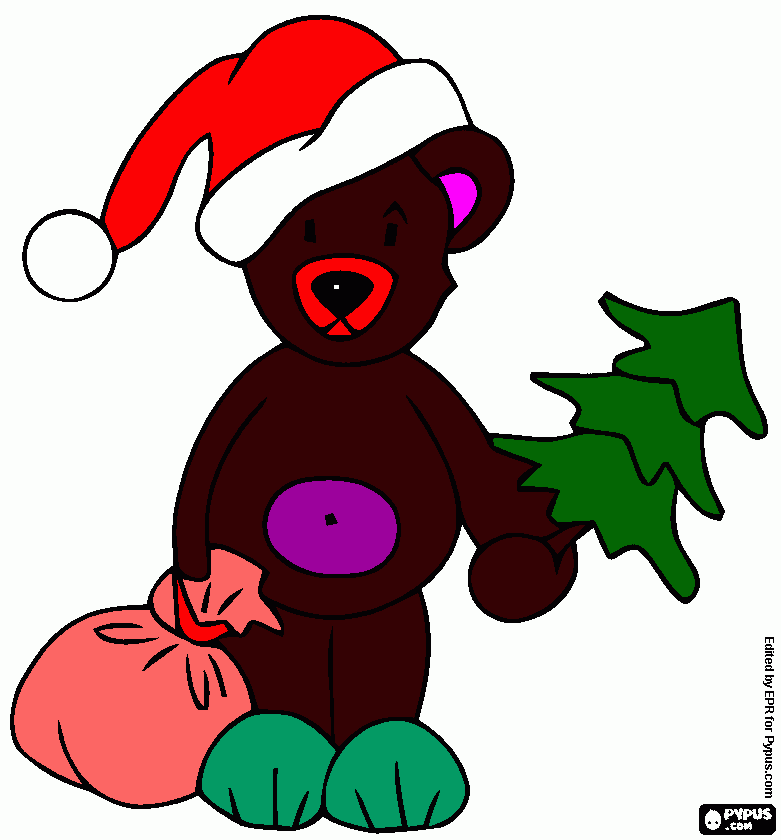 a bear coloring page