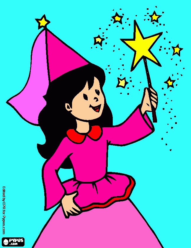 a fairy coloring page
