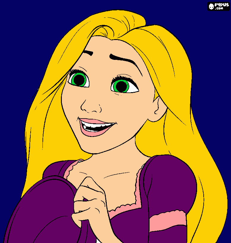 a girl coloring page