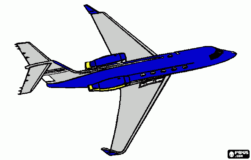 A secret agent plane coloring page
