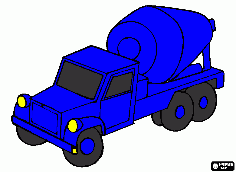 a truck coloring page