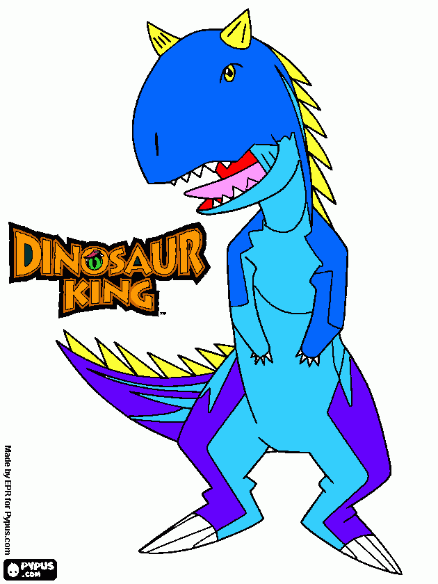 Ace from DinoKing by Théo coloring page