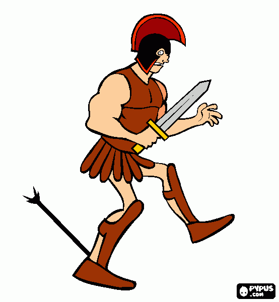 Achilles coloring page