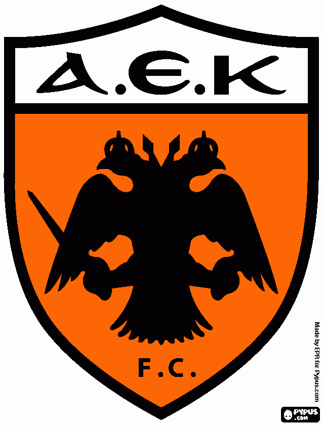AEK FC coloring page