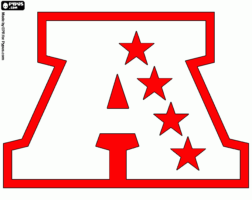 afc logo coloring page