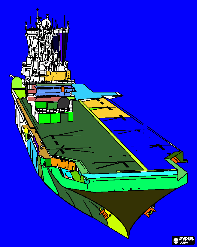 AIrcraft Carrier coloring page