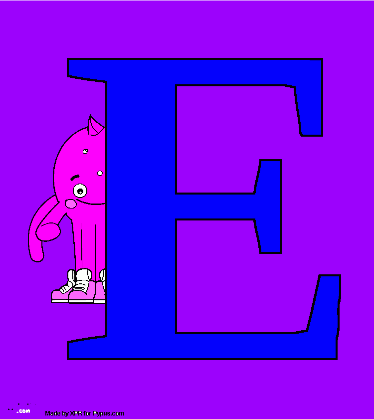 alphabet  E coloring page