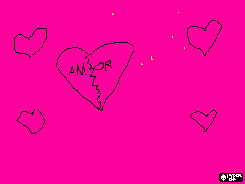 amor coloring page