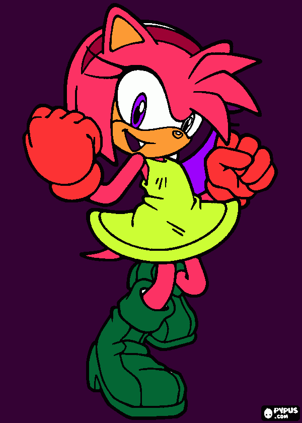 amysonic coloring page