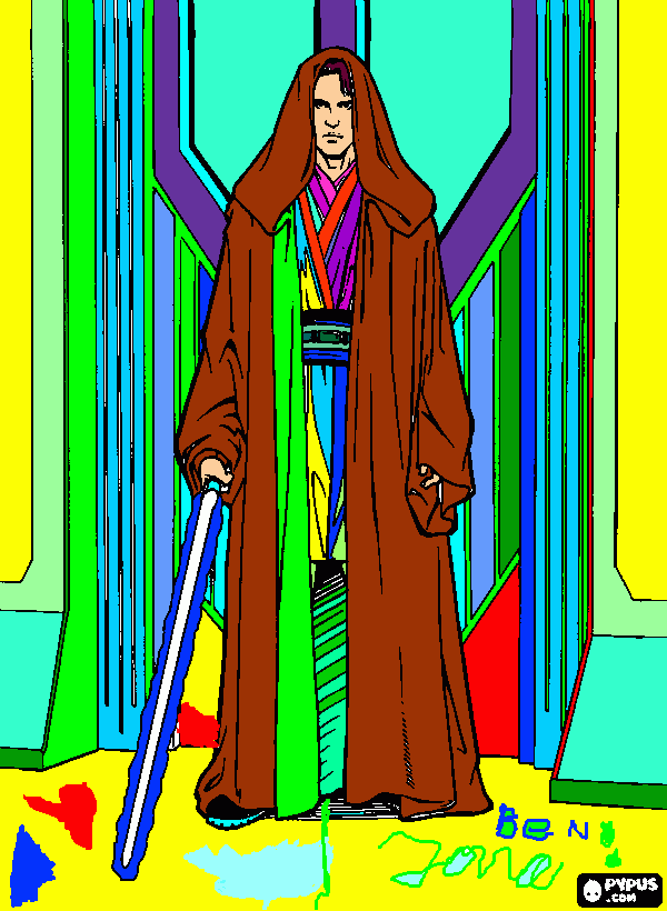 anakin coloring page