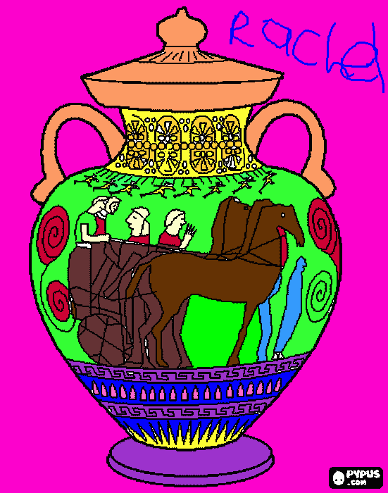 Ancient Greece Vase coloring page