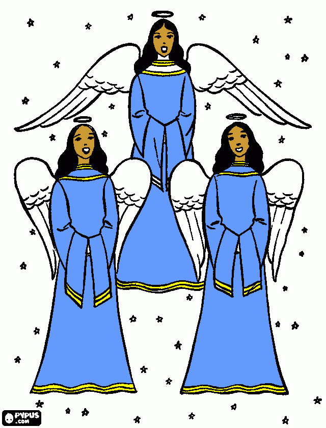Angel pic 2 coloring page