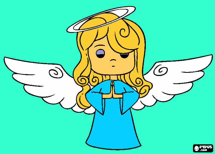 angel coloring page