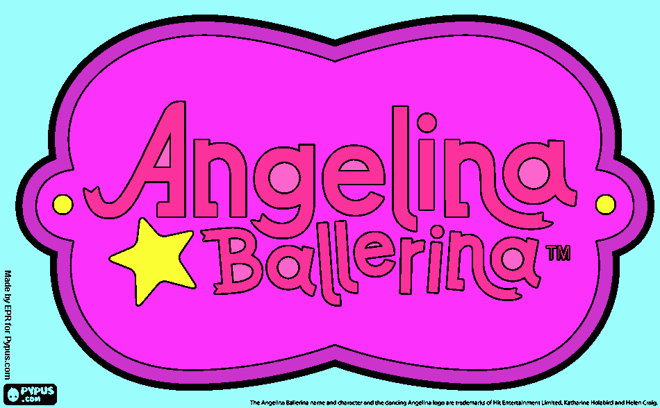 angelica ballet coloring page