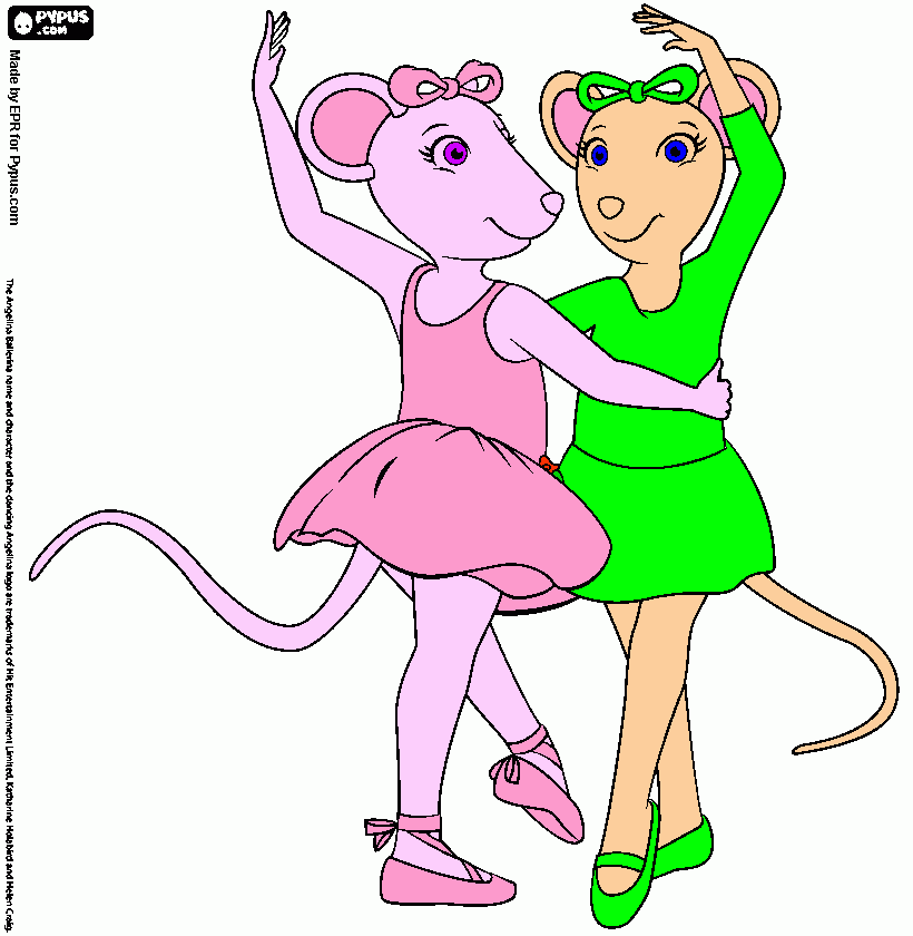 Angelina & Alice coloring page