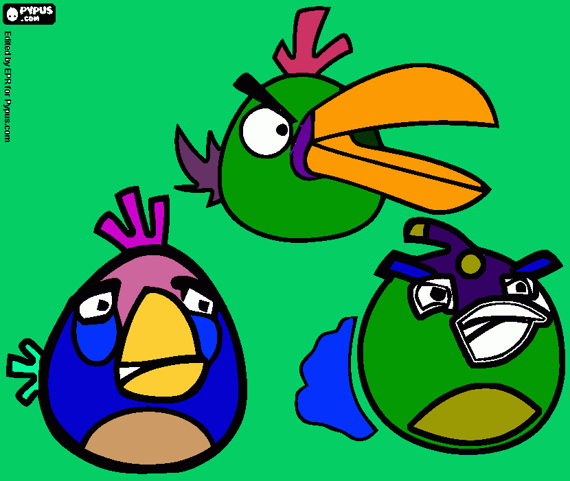 angerybirds coloring page