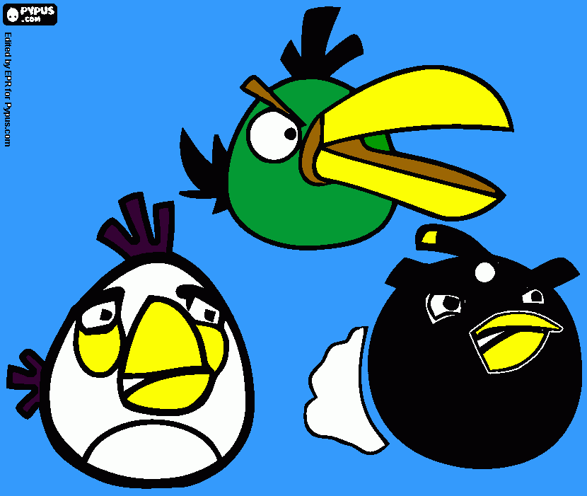angry birds 2 coloring page