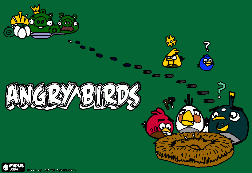 Angry Birds by Levi coloring page