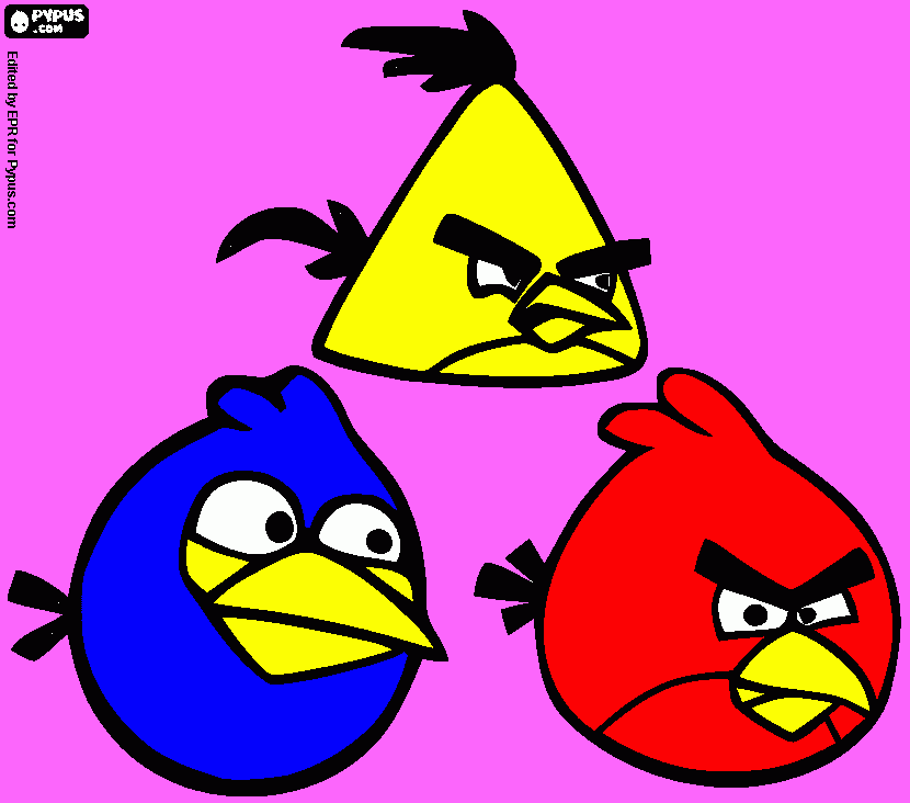 angry birds space coloring page