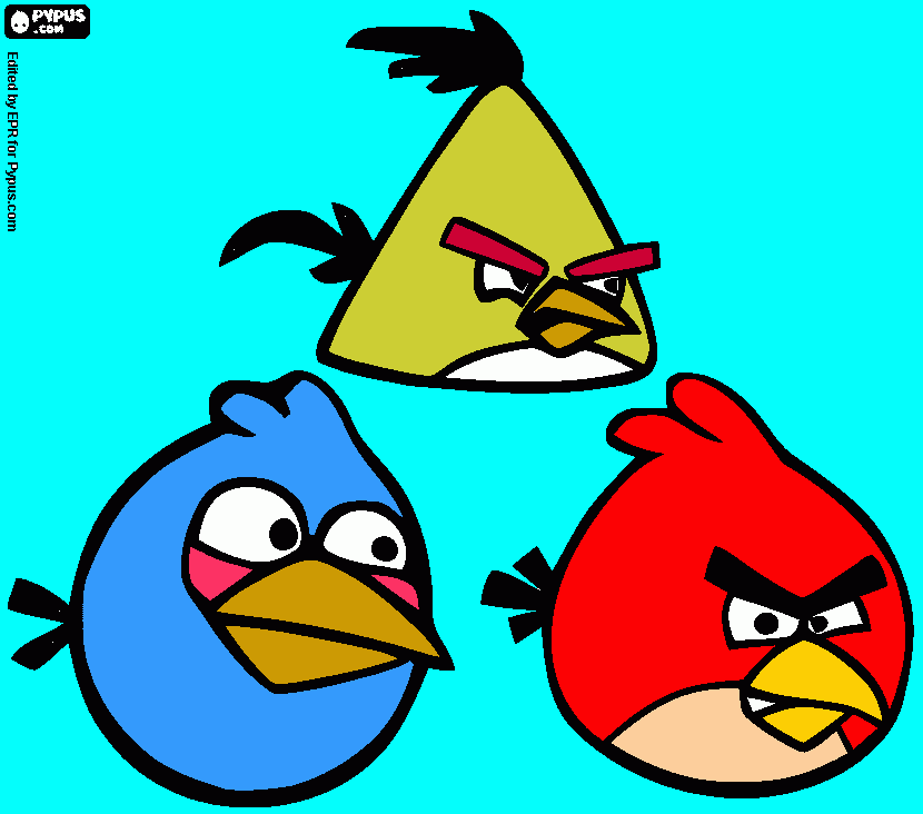 AngryBirds coloring page