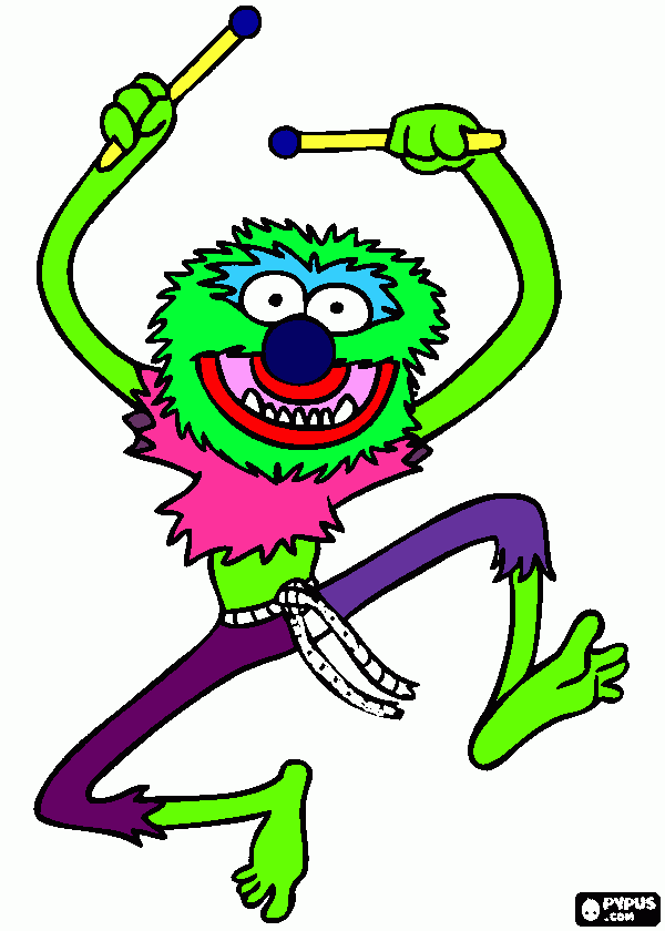 Animal Muppet coloring page