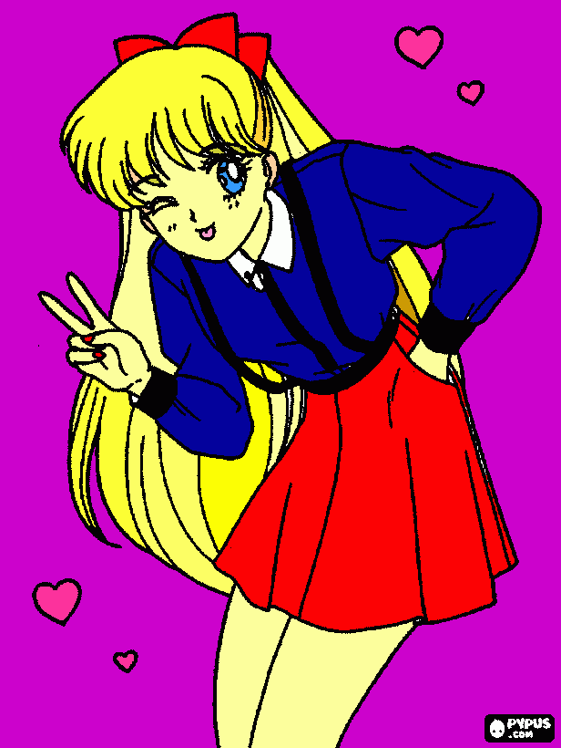 anime pic coloring page