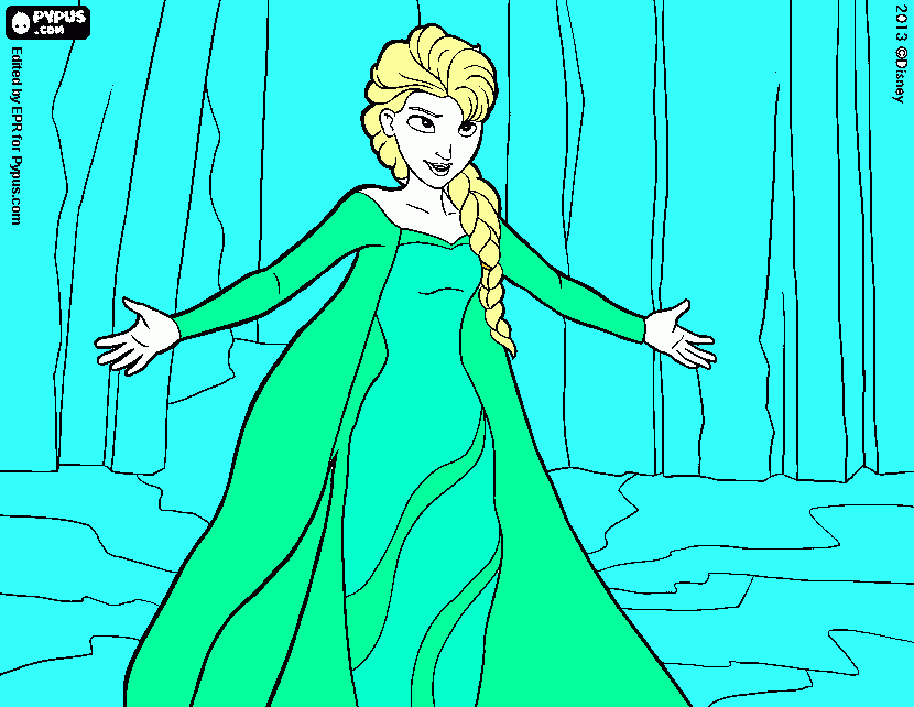 anna from frozen coloring page