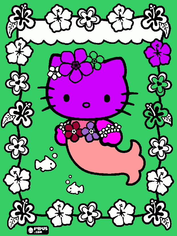 Annie's Hello Kitty! coloring page