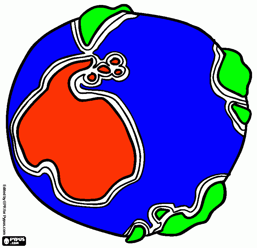 Antarctica on our planet  coloring page