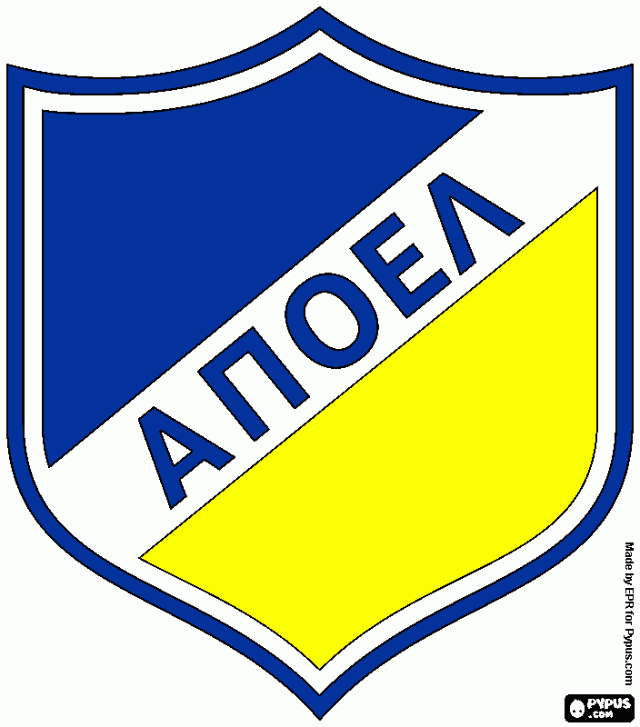 APOEL logo coloring page