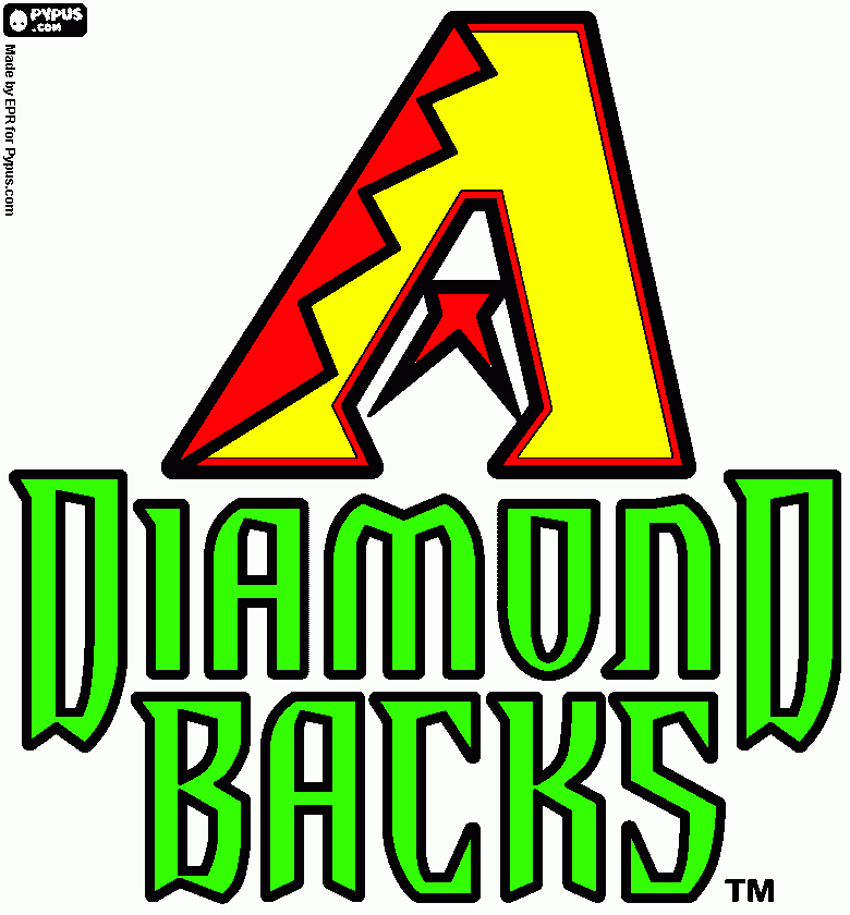 Arizona Diamondbacks logo coloring page