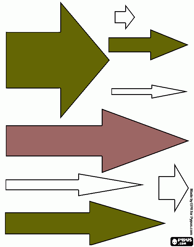 arrows coloring page