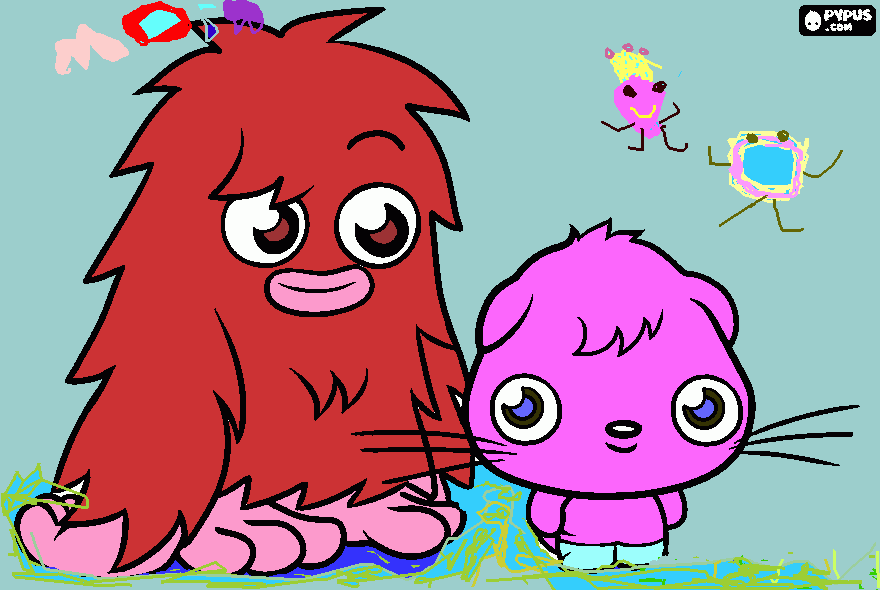 art competition moshi monsters coloring page