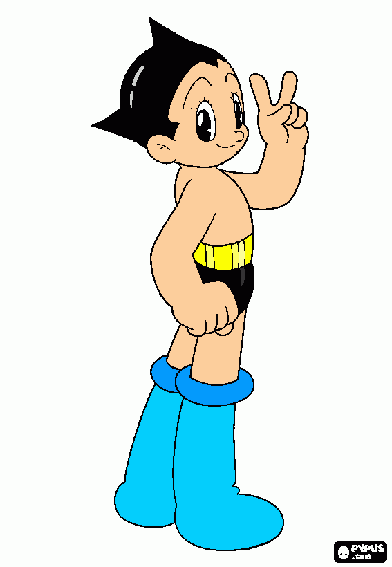 Astro boy! coloring page