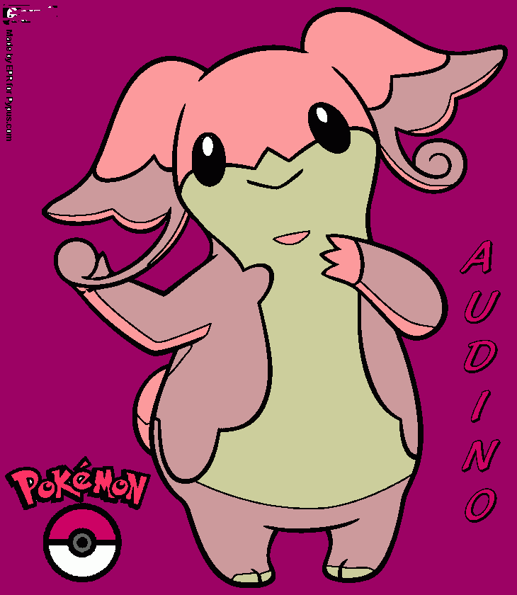 Audino coloring page