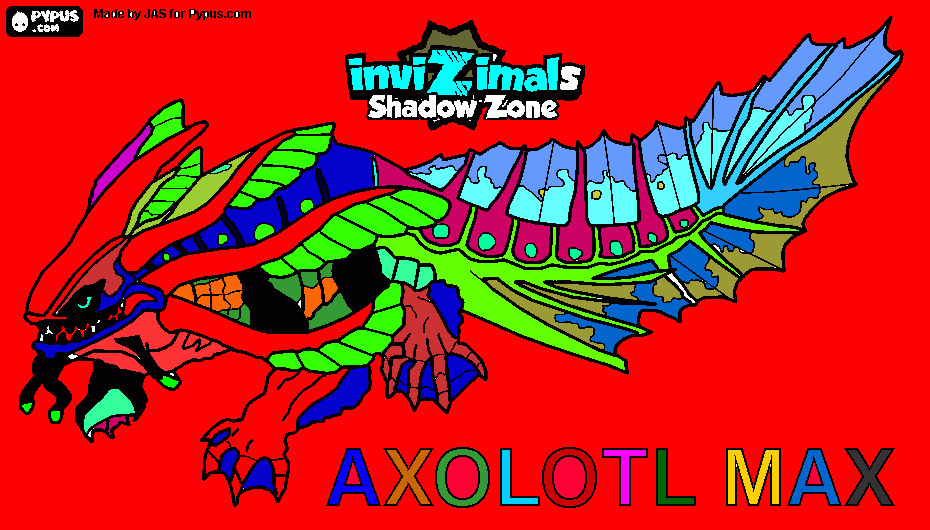axolotl coloring page