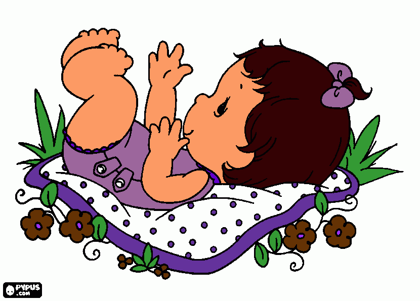 baby shower coloring page