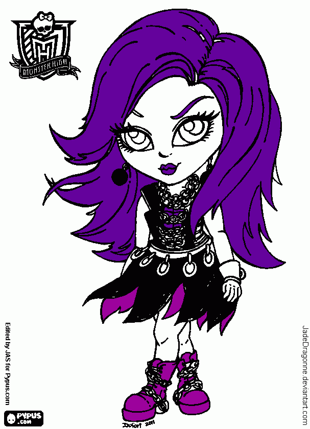 baby spectra coloring page