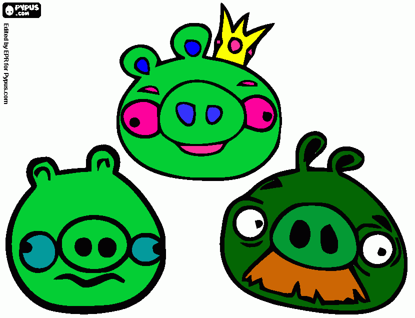 bad piggy coloring pages - photo #36