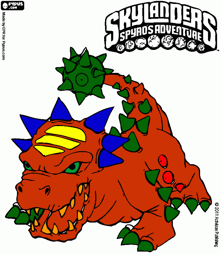 Bash!! coloring page