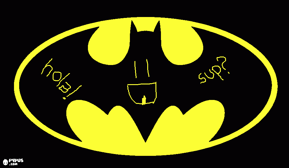BATMAN! coloring page