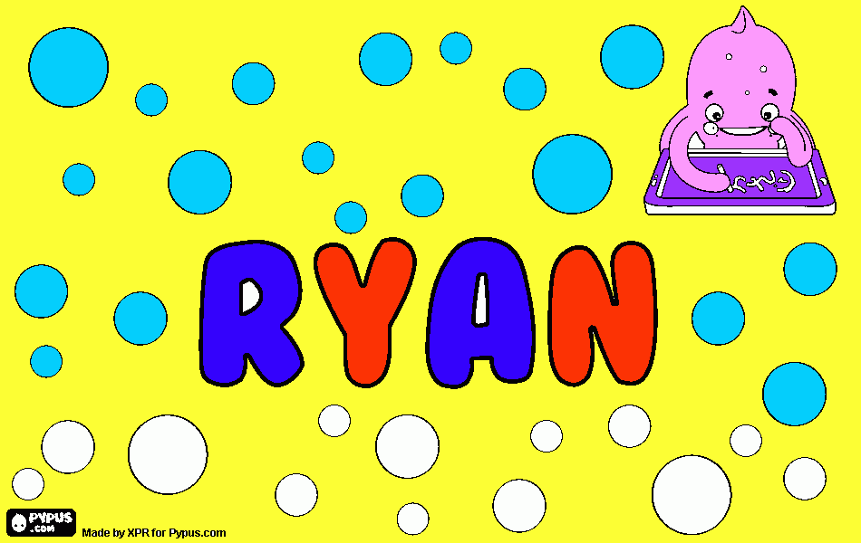 beautiful Ryan coloring page