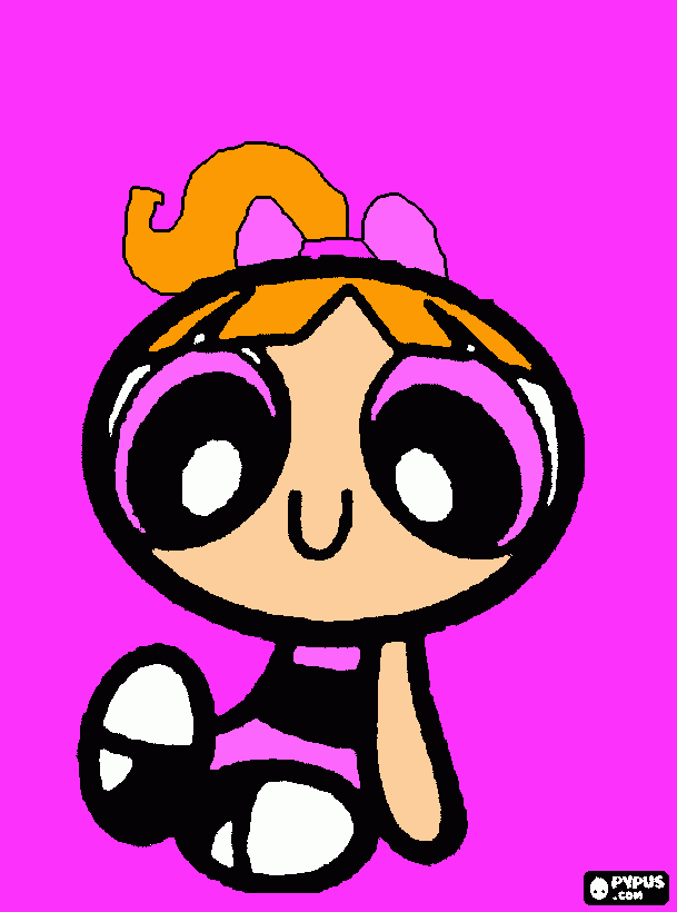 bella -partypuff-ppg coloring page