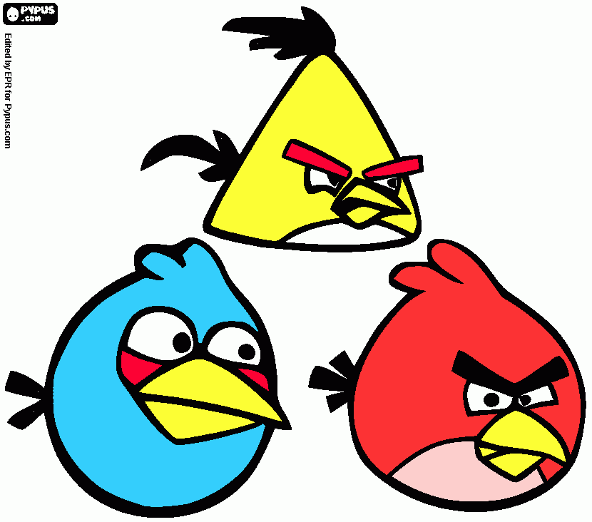 Benja's angry birds drawing coloring page