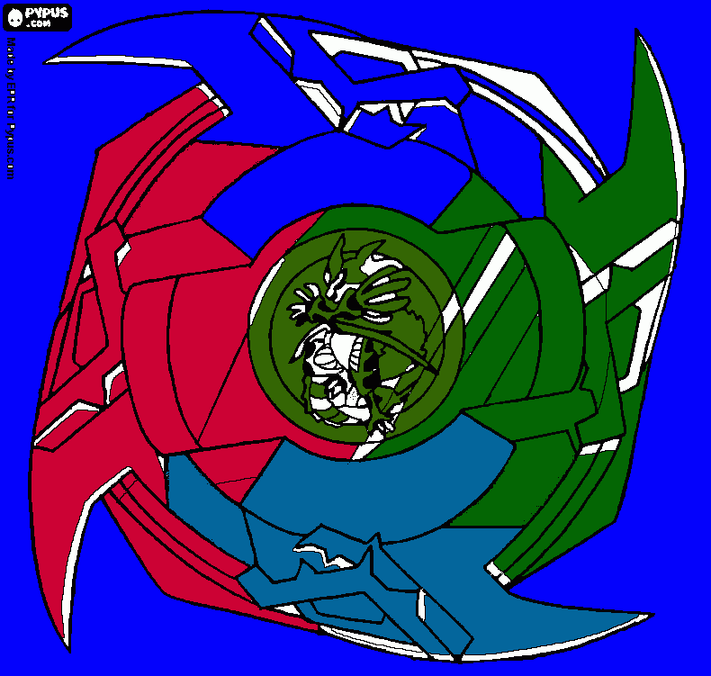 Beyblade 1 coloring page