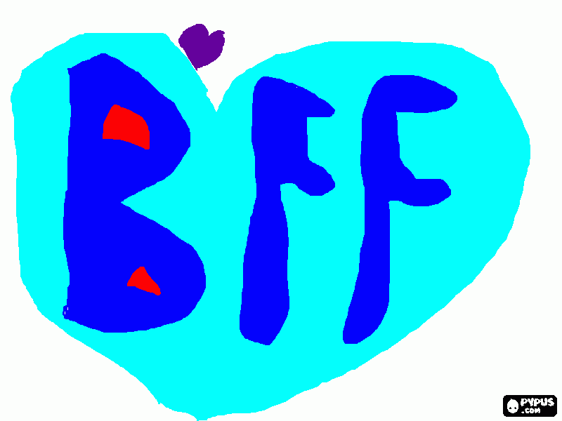 bff!!!!!!!!!!!!!! coloring page