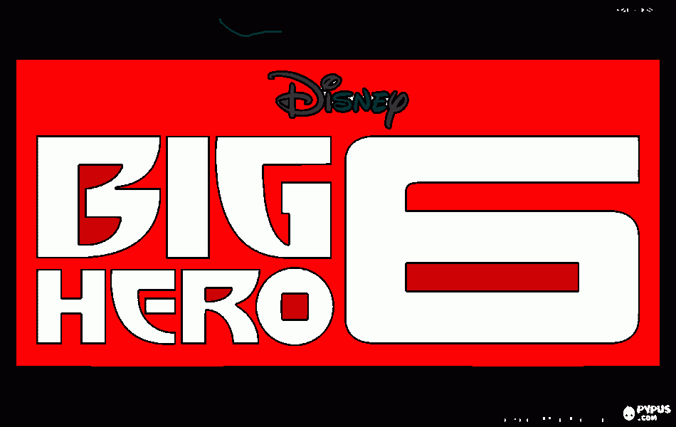 Big Hero 6 Title coloring page