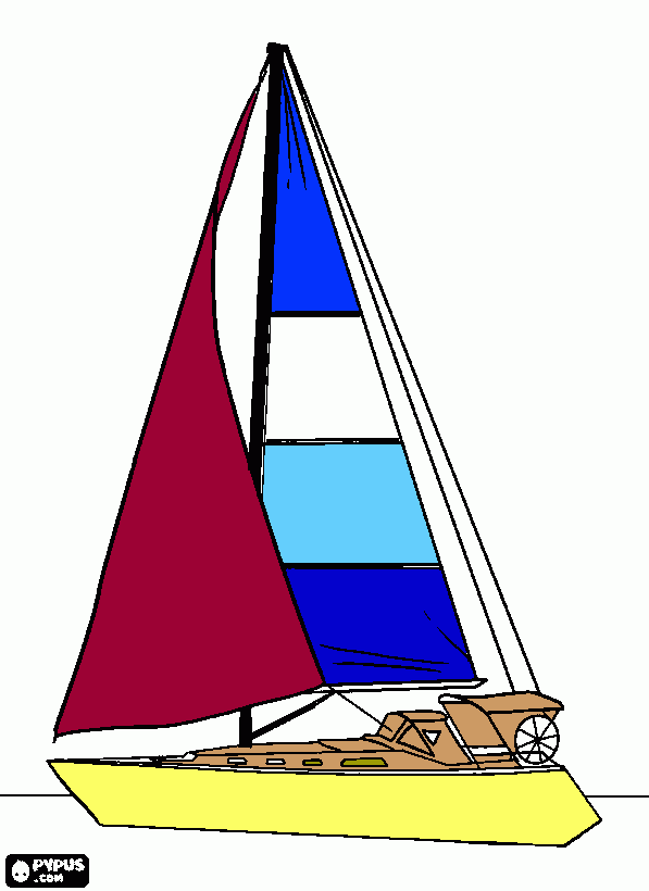 boat 1 coloring page